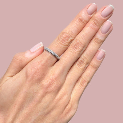 Thick Eternity CZ Ring