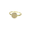 Disc Cz Band Ring