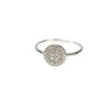 Disc Cz Band Ring