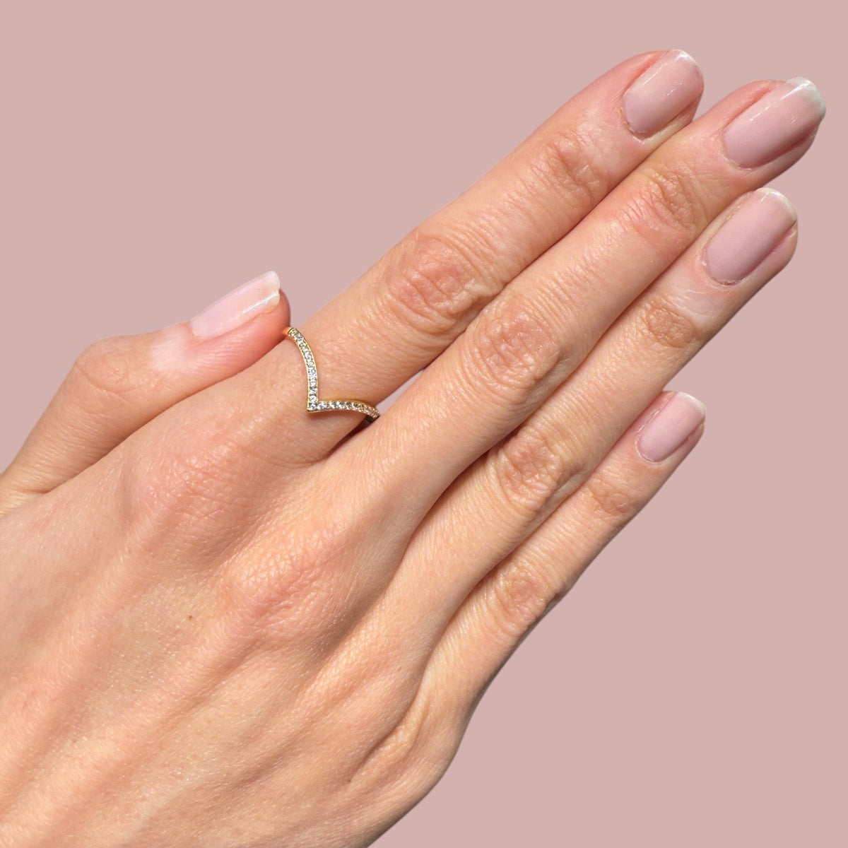 V Shape Cz Rings