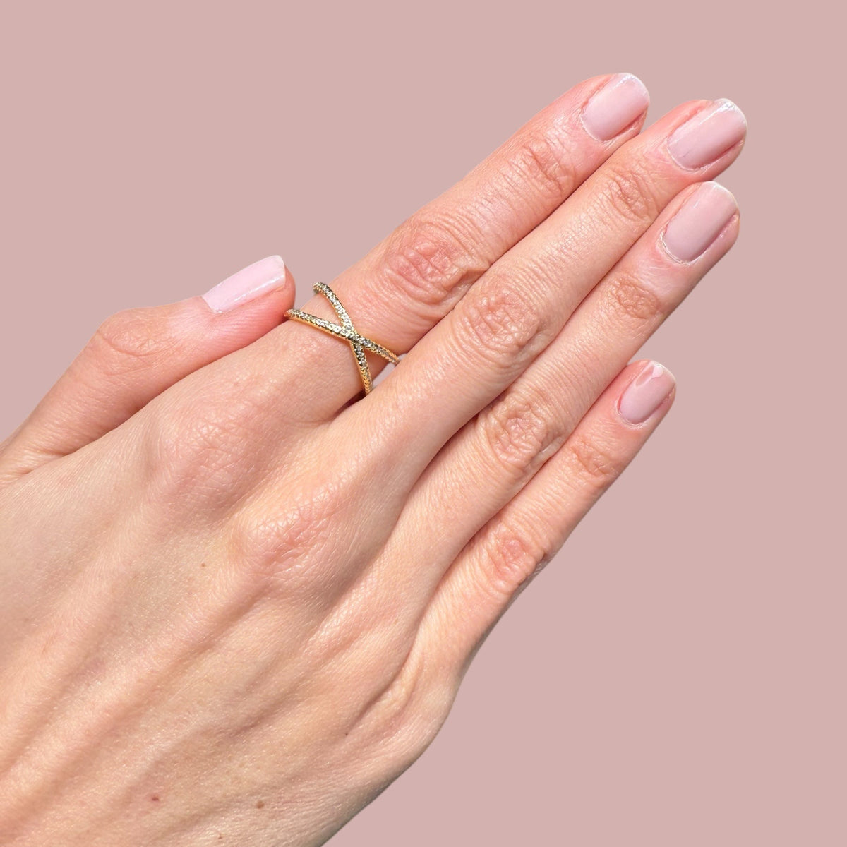 X Cross CZ Rings