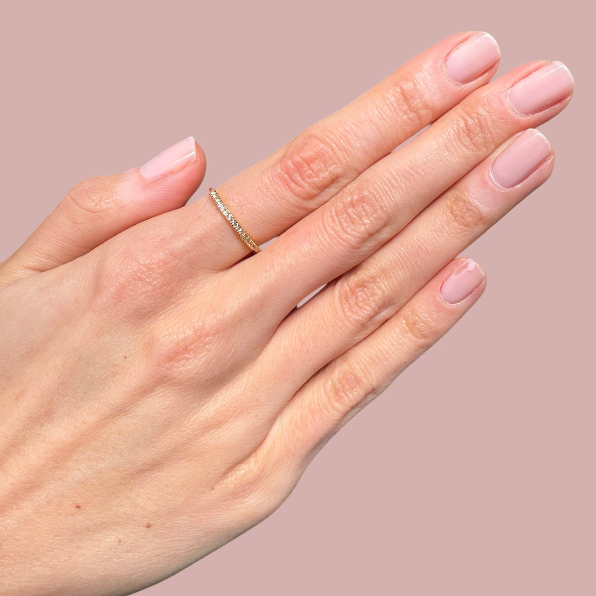 Half Eternity Stacking Rings