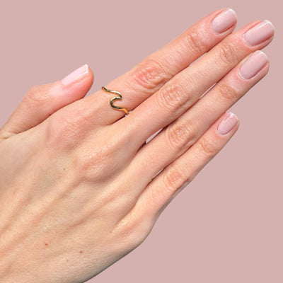 Plain Wave Rings