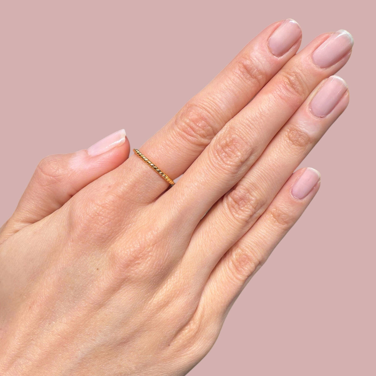 Screwed Plain Band Rings