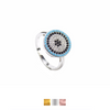 Turquoise Turkish Greek Evil Eye Rings