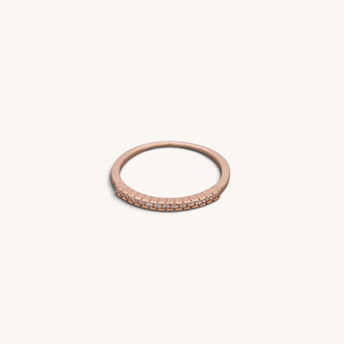 Half Eternity Stacking Rings
