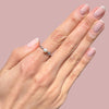 Single Pearl Clover Rings