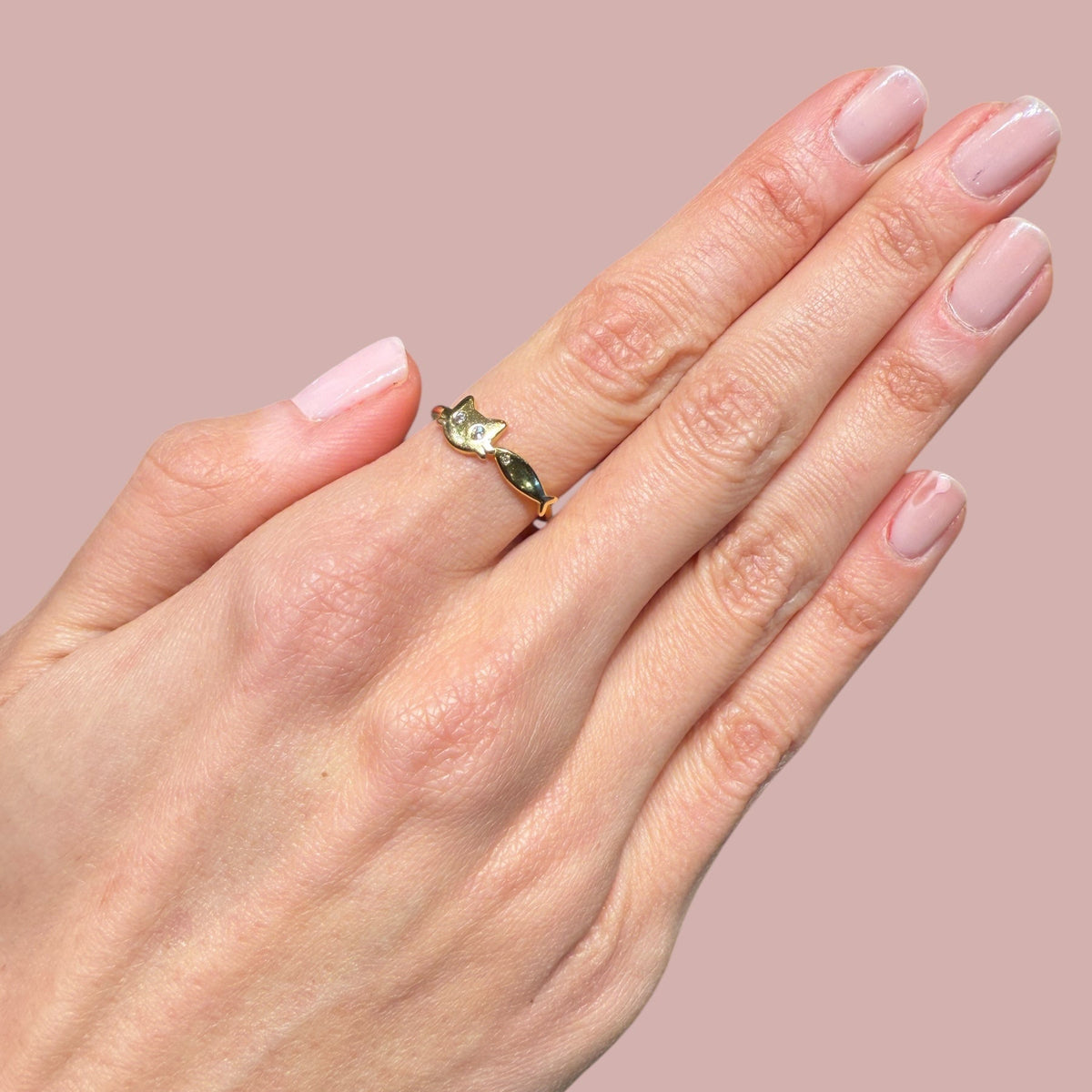 Cat & Fish Cz Rings