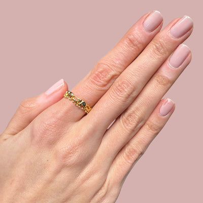 Elephant Family Eternity Rings