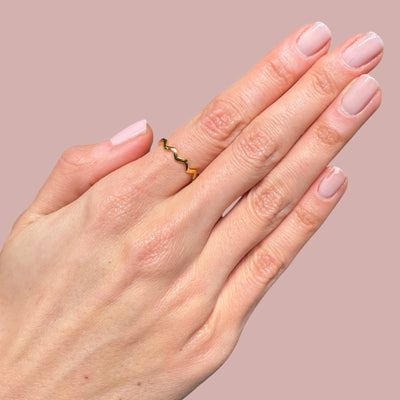 Zigzag Stacking Rings