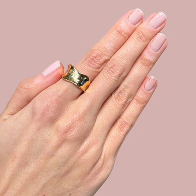 Adjustable Irregular Signet Rings