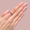 Colourful Half Eternity Rings