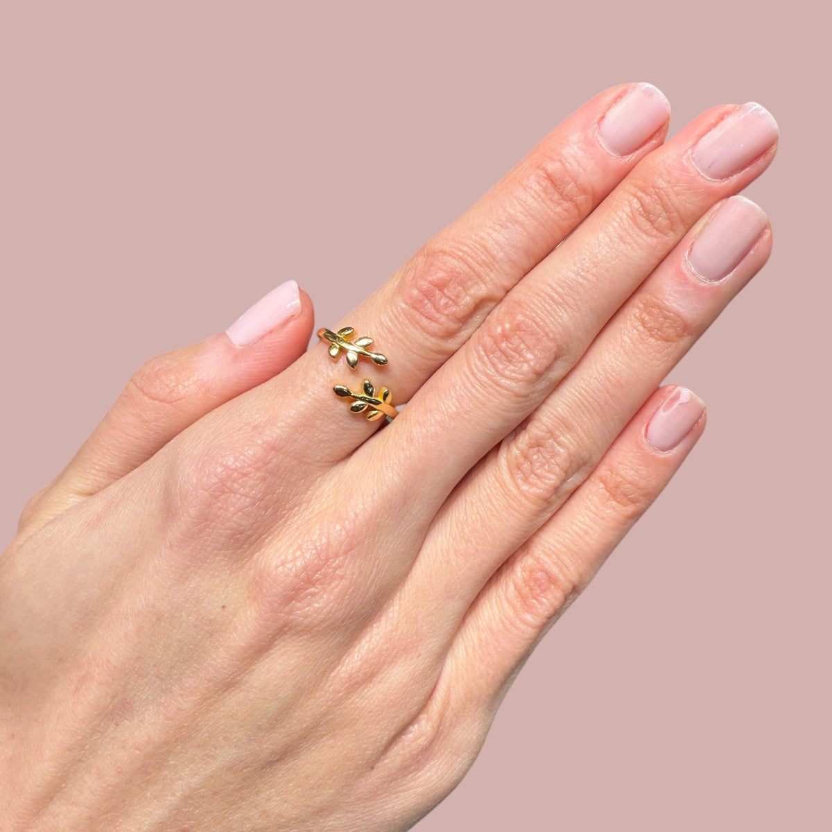 Adjustable Plain Leaf Rings
