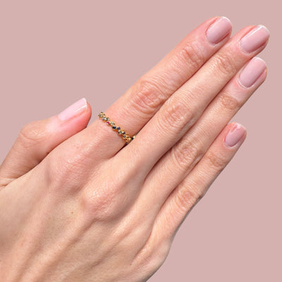 Rainbow All Round Eternity Rings