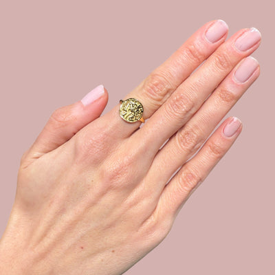 Plain Medusa Coin Rings