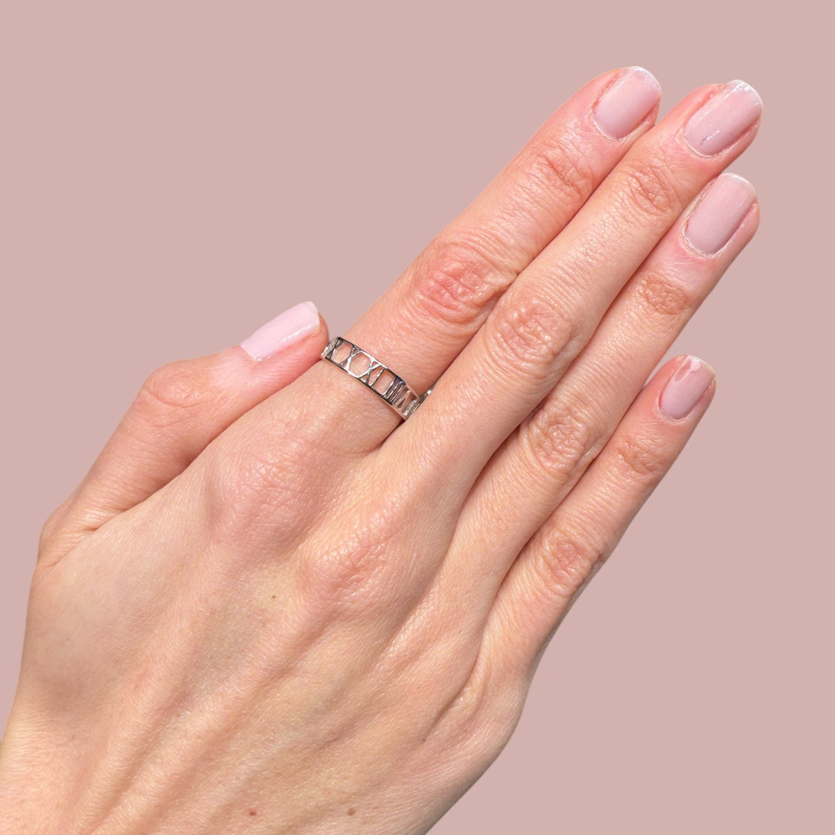 Eternity Roman Clock Ring