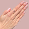 Adjustable Dainty Double Stone Rings