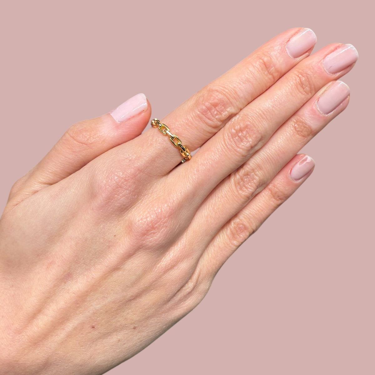 Chain Band Rings