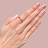 Rainbow Half Eternity Rings