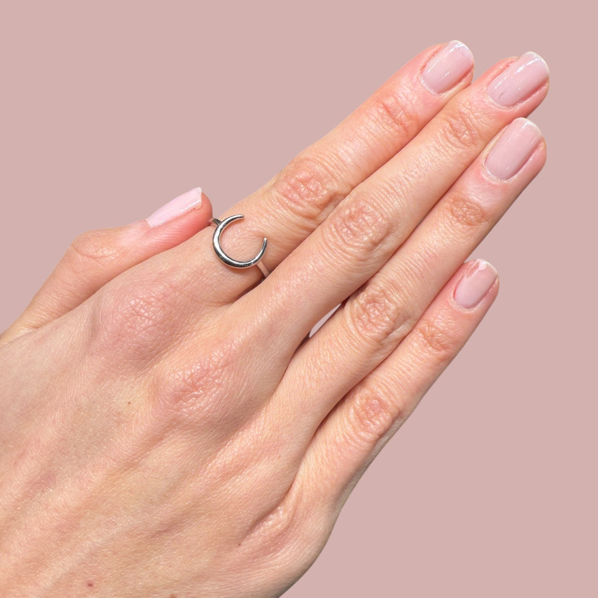 Plain Half Moon Horn Rings