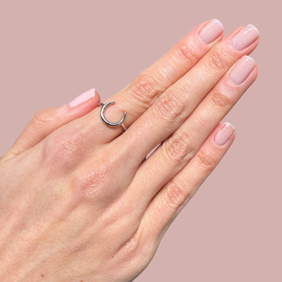 Plain Half Moon Horn Rings