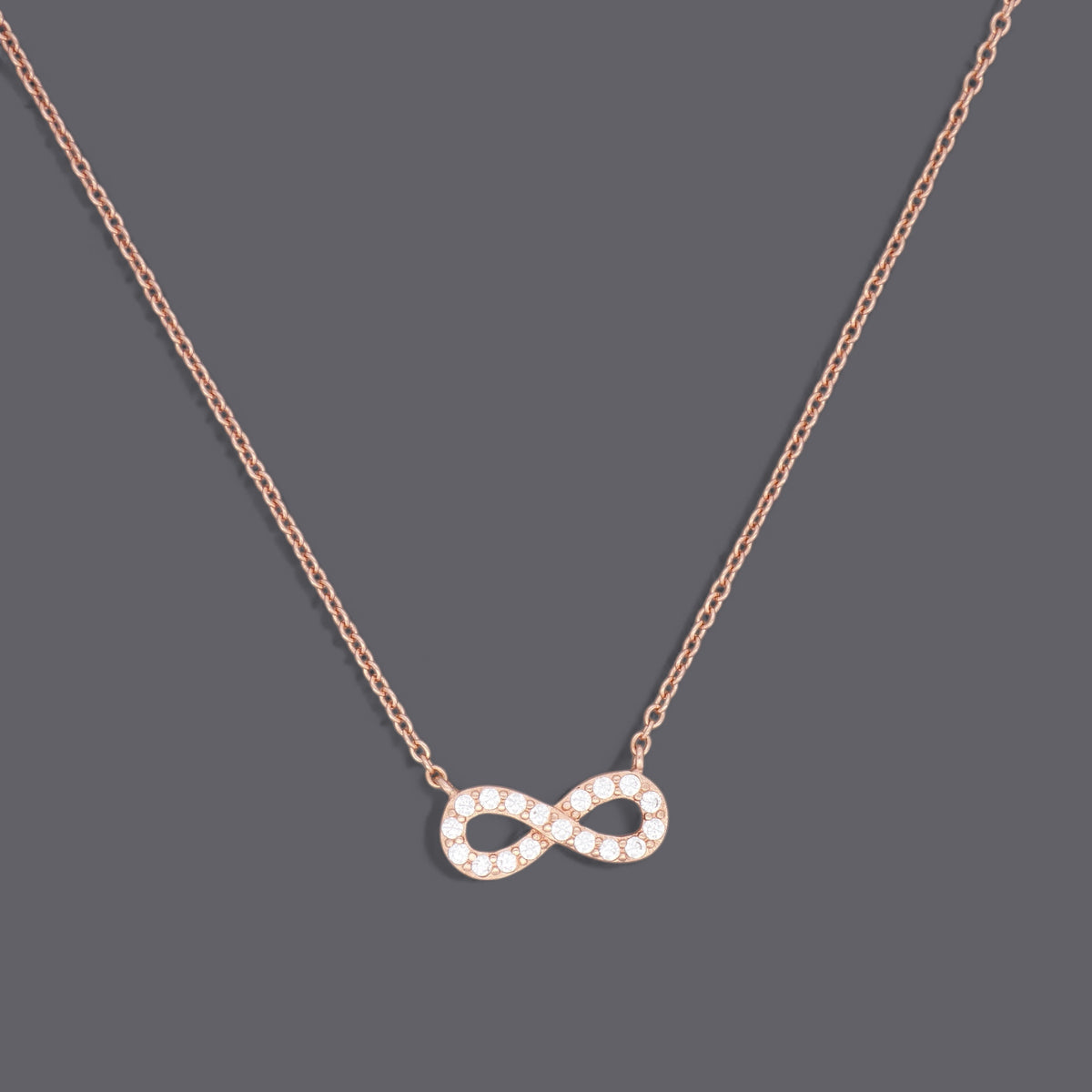 Small Infinity Cz Necklaces