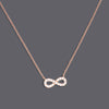 Small Infinity Cz Necklaces