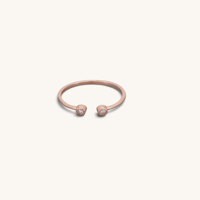 Adjustable Double Stone Rings