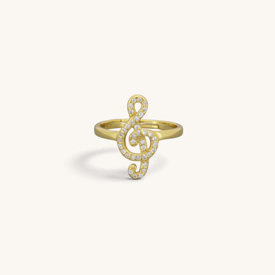 Sterling Silver Treble Clef Rings