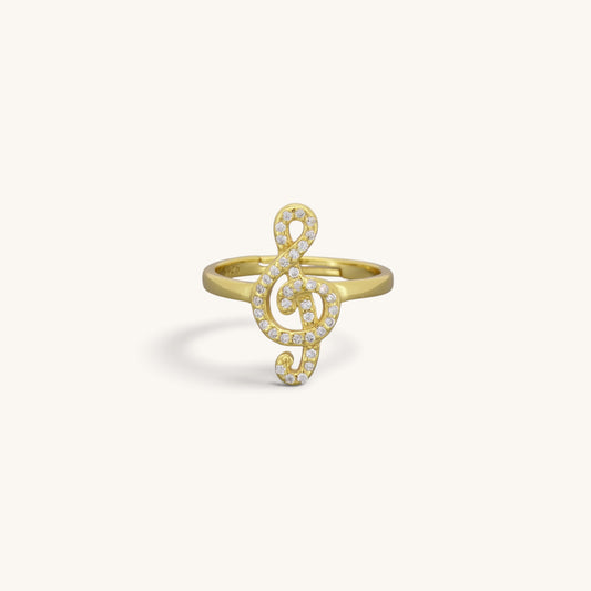 Sterling Silver Treble Clef Rings