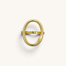 Irregular Hallow Round Circle Ring
