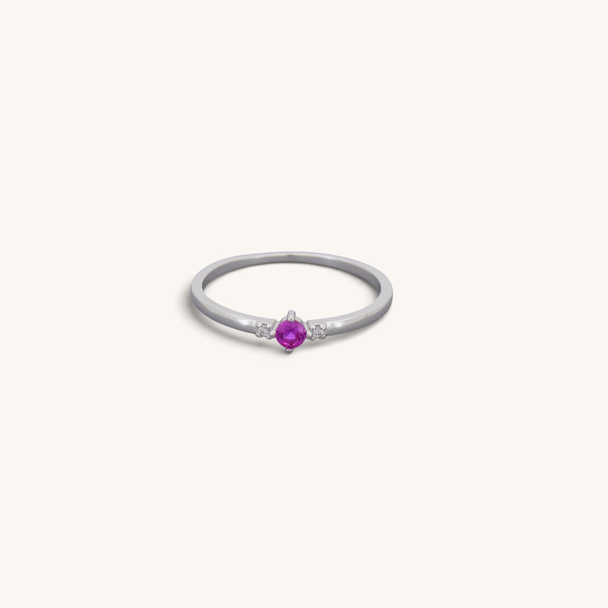 Ruby Look Cz Stone Rings