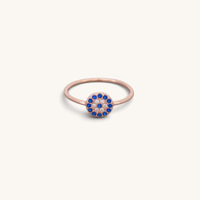 Small Lucky Turkish Greek Evil Eye Rings