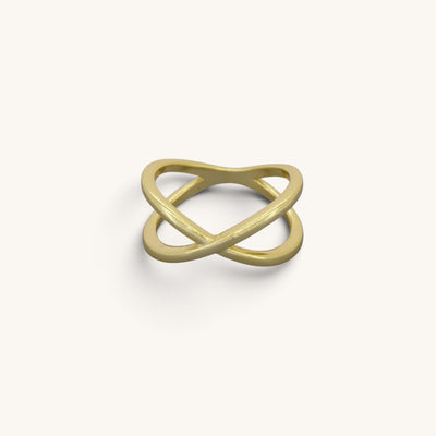 Plain X Cross Rings