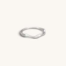 Stainless Steel Organic Ripple Ring