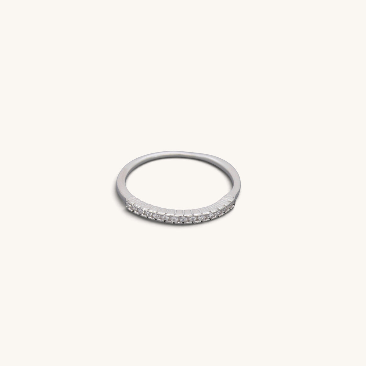 Half Eternity Stacking Rings