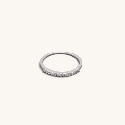 Half Eternity Stacking Rings