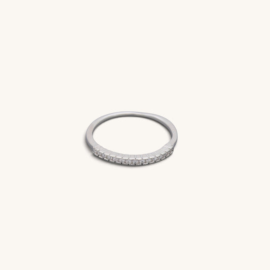 Half Eternity Stacking Rings