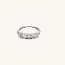 Sterling Silver Five Stones Ring