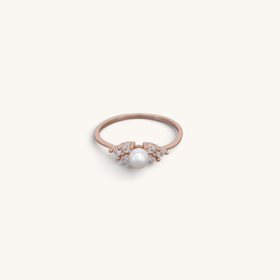 Sterling Silver Victorian Pearl Cluster Rings