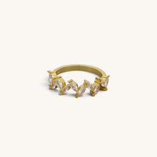 Ten Stone Engagement Ring
