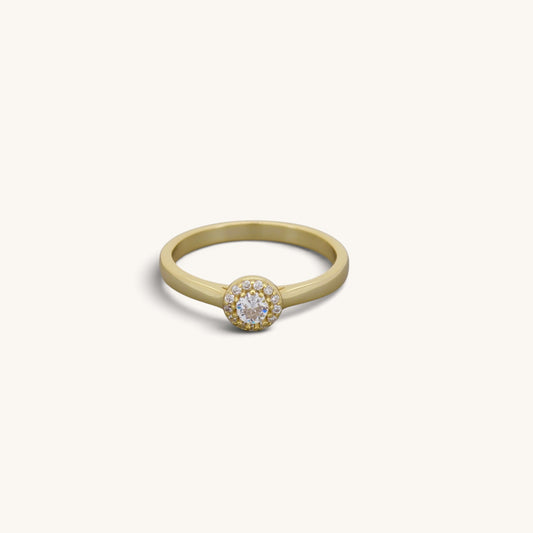 Small Lux Stone Solitaire Rings