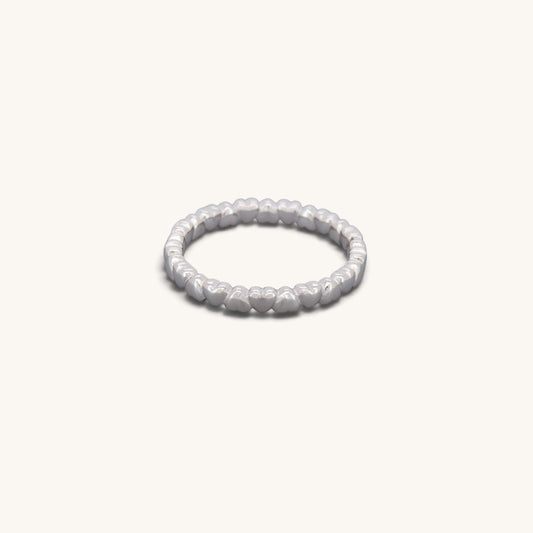 Plain Hearts All Around Eternity Ring