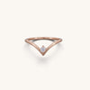 V Shaped Single Cz Ring