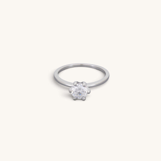 Single Stone Solitaire Rings, 1.0ct Cz