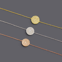 Disc Bracelet CZ