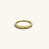 Five Stars Cz Signet Rings