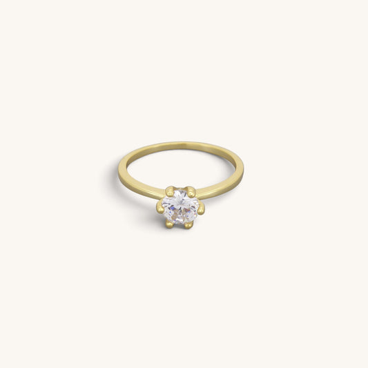 Single Stone Solitaire Rings, 1.0ct Cz