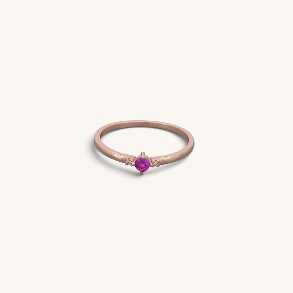 Ruby Look Cz Stone Rings