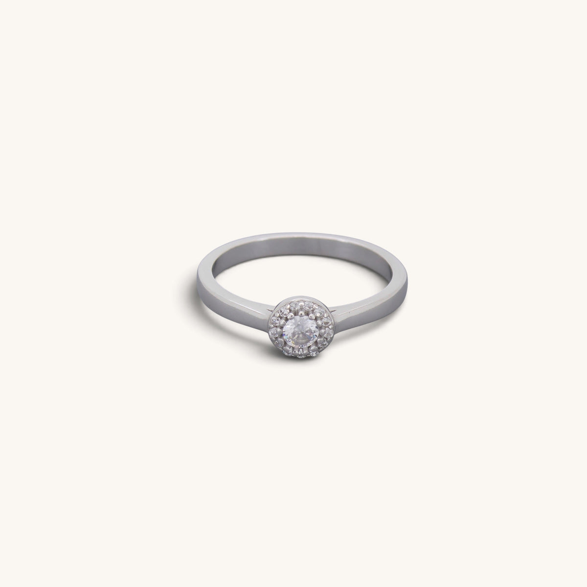 Small Lux Stone Solitaire Rings